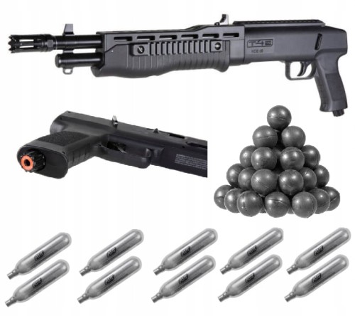 Strzelba na kule .68 CO2 z magazynkiem + Akcesoria
