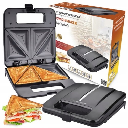 Opiekacz do chleba toster do kanapek sandwich Esperanza 1000 W